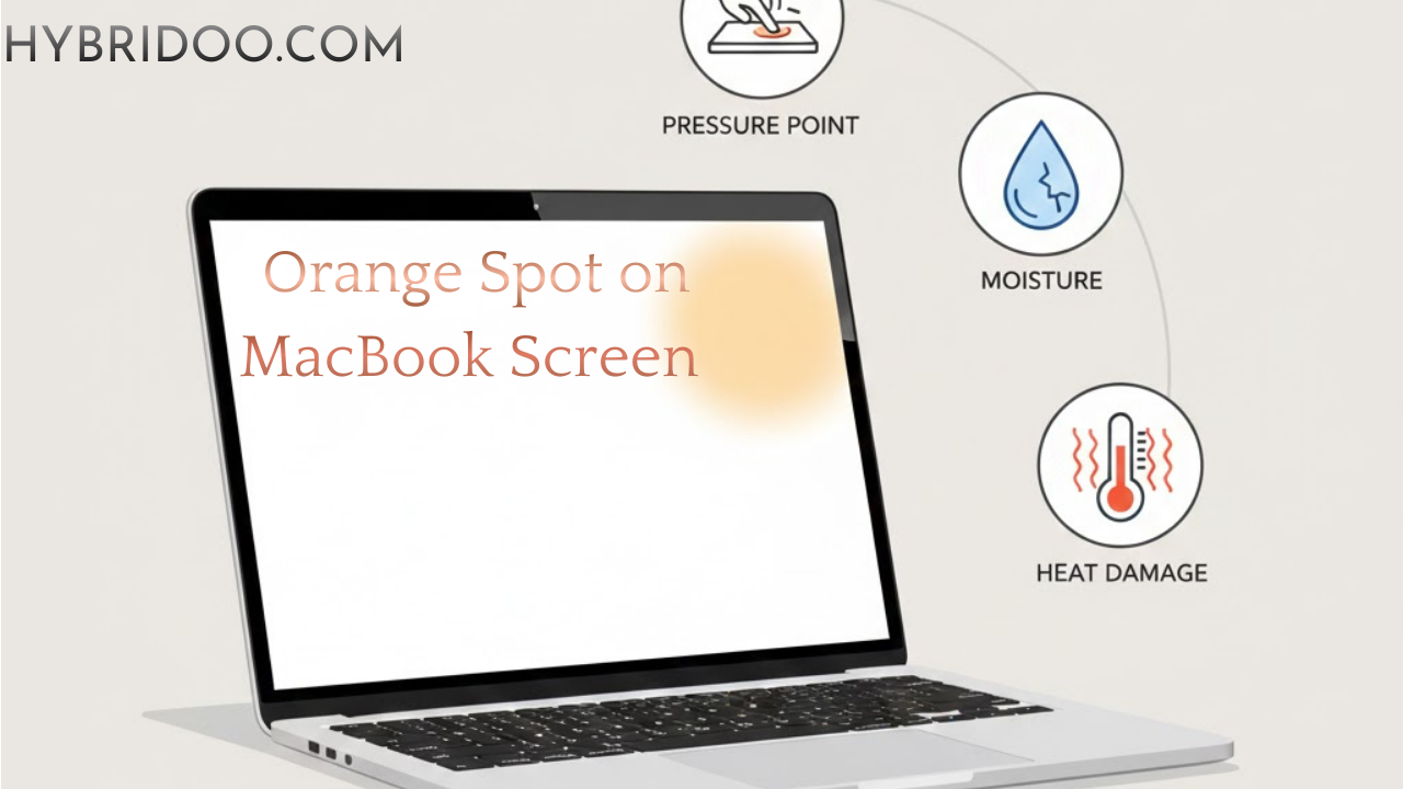 Orange Spot on MacBook Screen