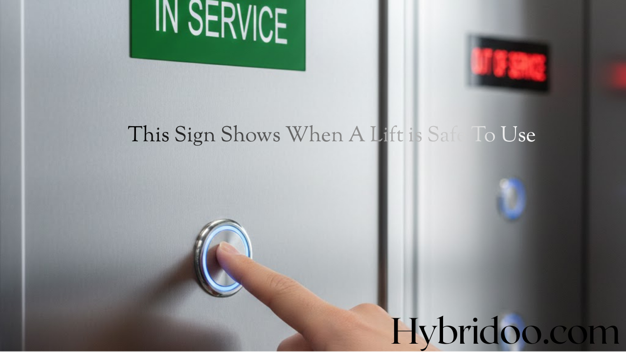 This Sign Shows When A Lift is Safe To Use