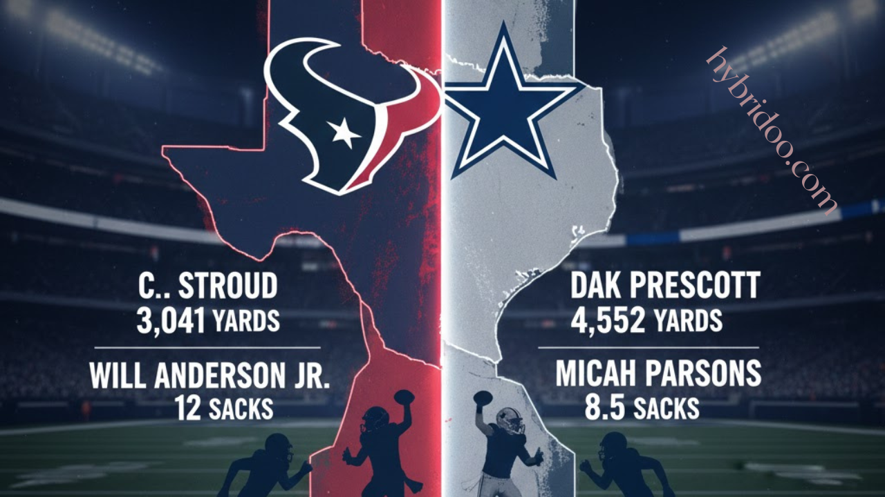 Houston Texans vs Dallas Cowboys Match Player Stats
