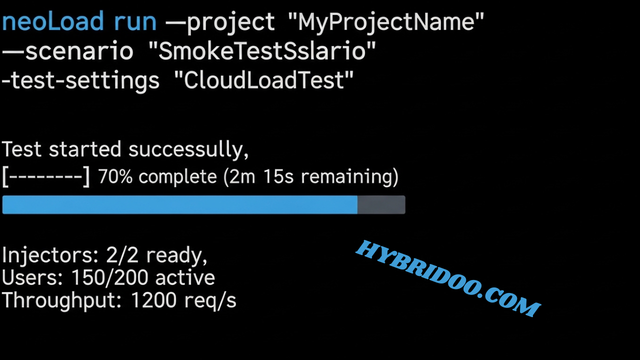 How to Run Neoload Test Run Using Command Line​