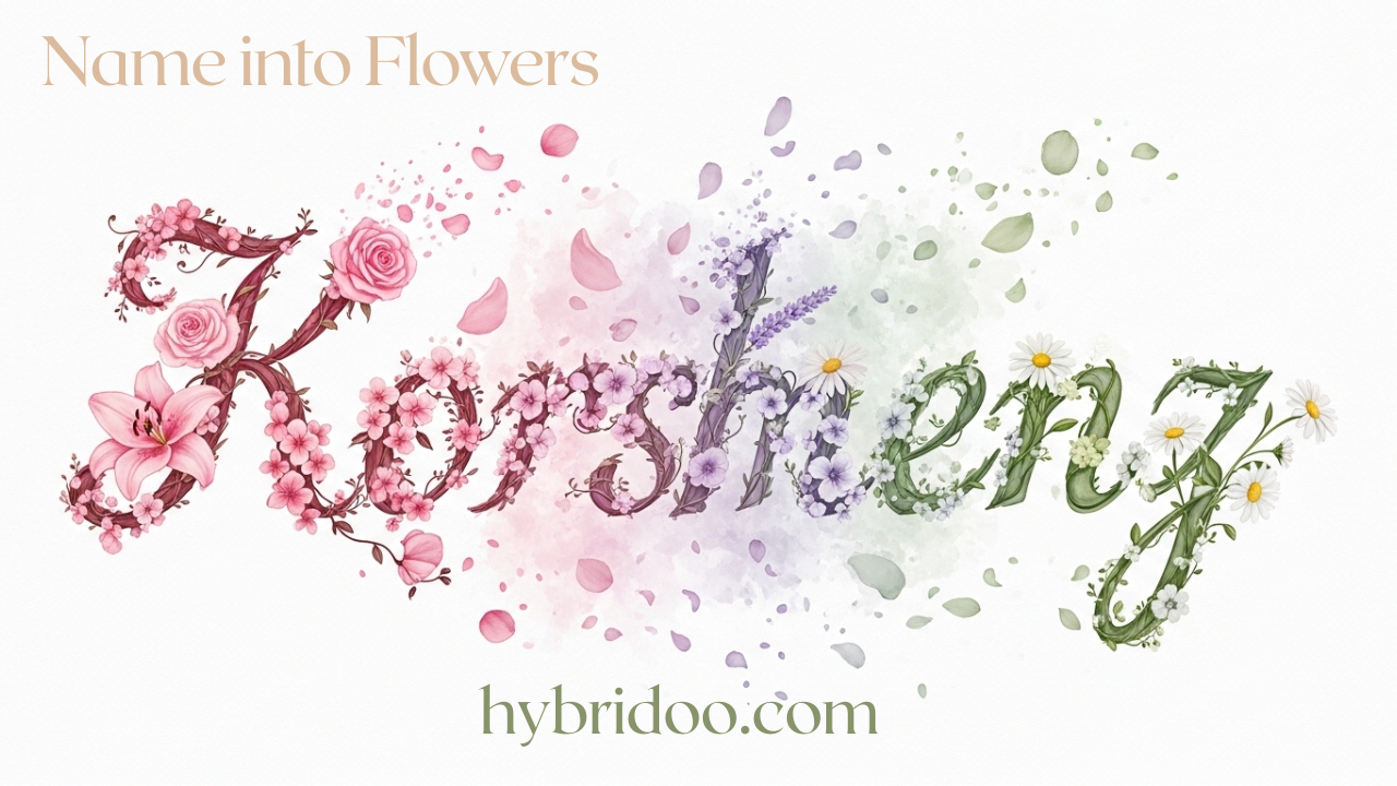 Name into Flowers