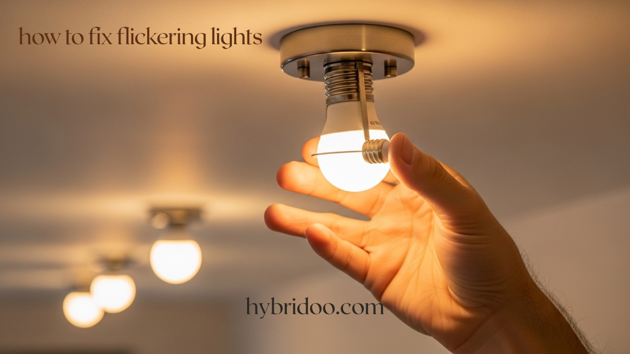 how to fix flickering lights