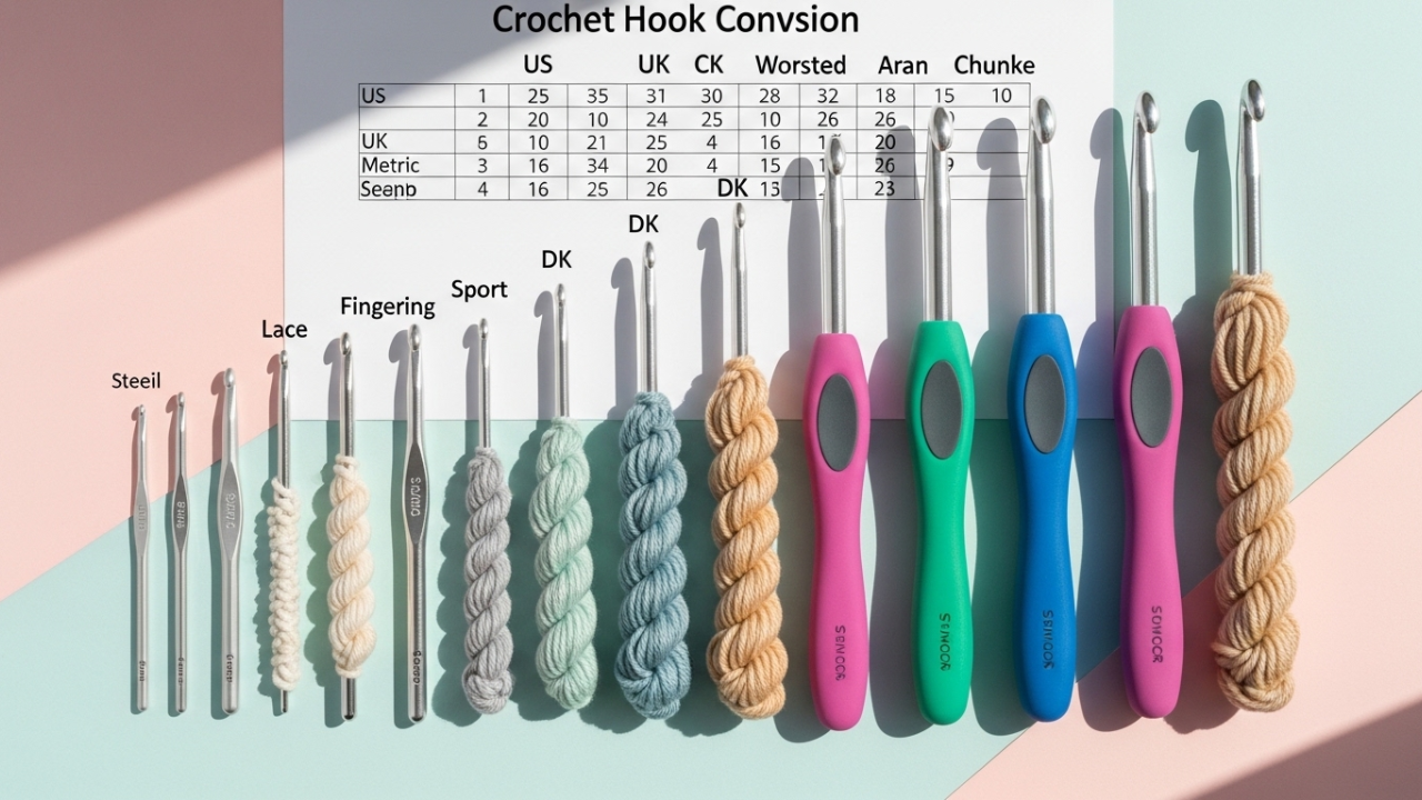 Crochet Hook Size Chart 
